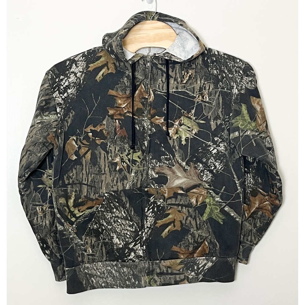 Mossy Oak Break-Up Camo Hoodie Mens XL Pullover Fleece Hunting Outdoor
